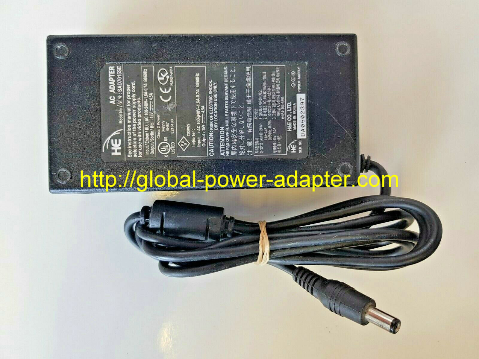 *Brand NEW*HE SAD7015SE 15V 4.5A AC ADAPTER POWER SUPPLY